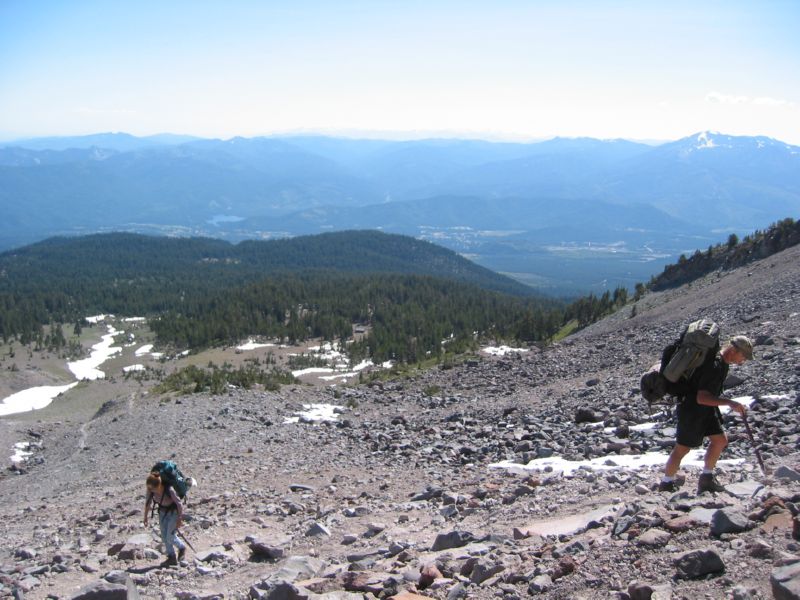 Shasta 07 - J + M on Avalanche Gulch